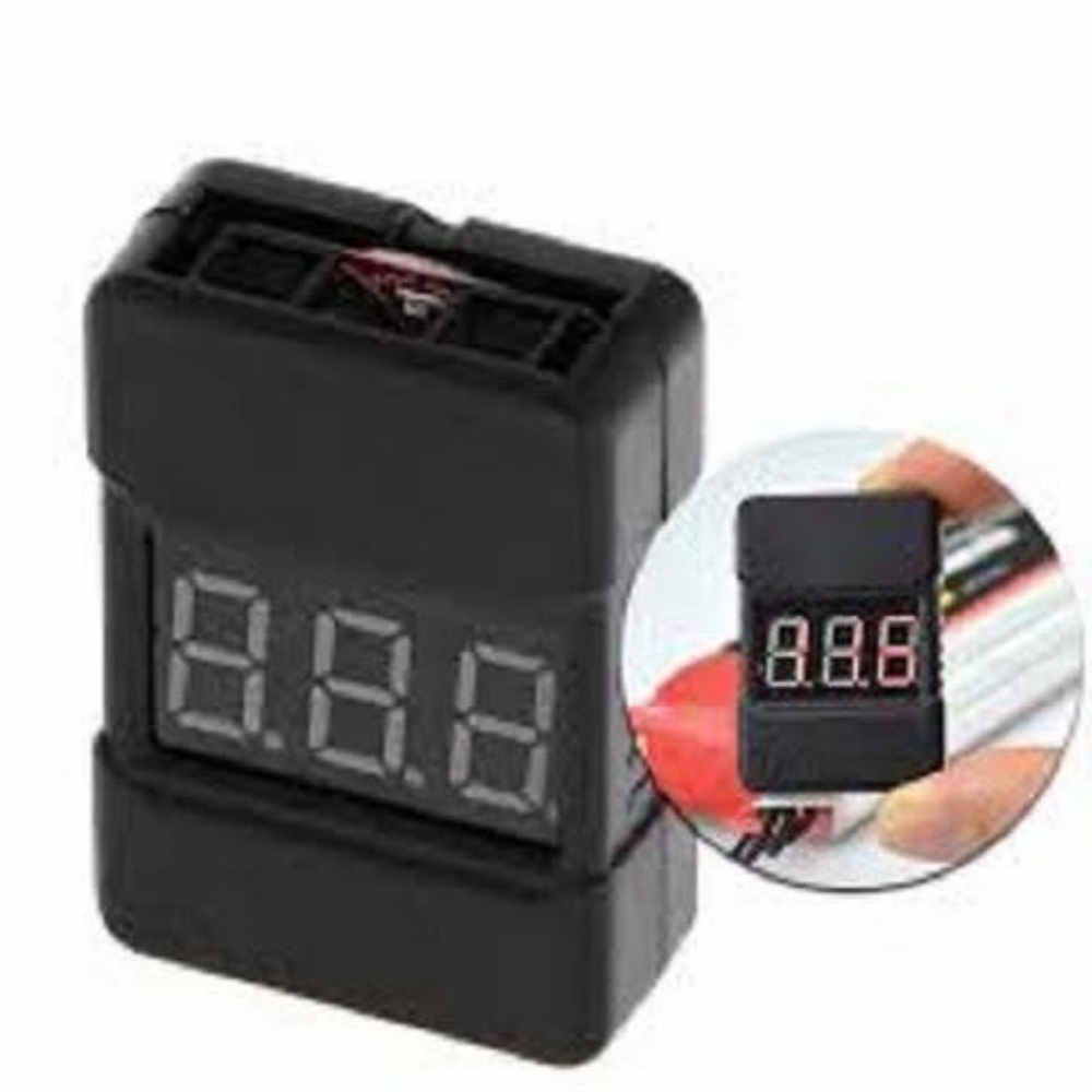 (2) Digital Voltage Meter tester/alarm for LiPo, LiFe, Graphene.